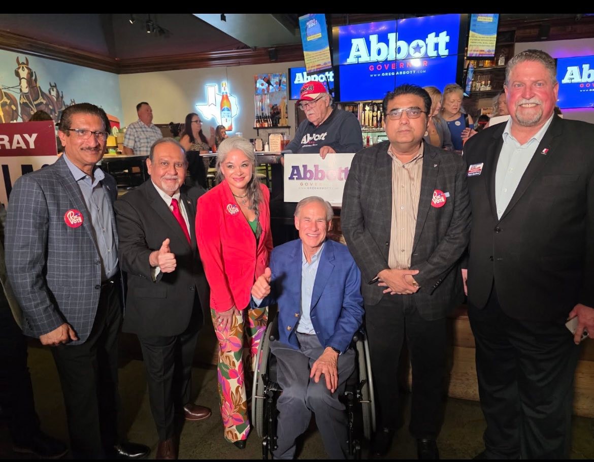Group photograph at the Beaumont event with Governor Greg Abbott