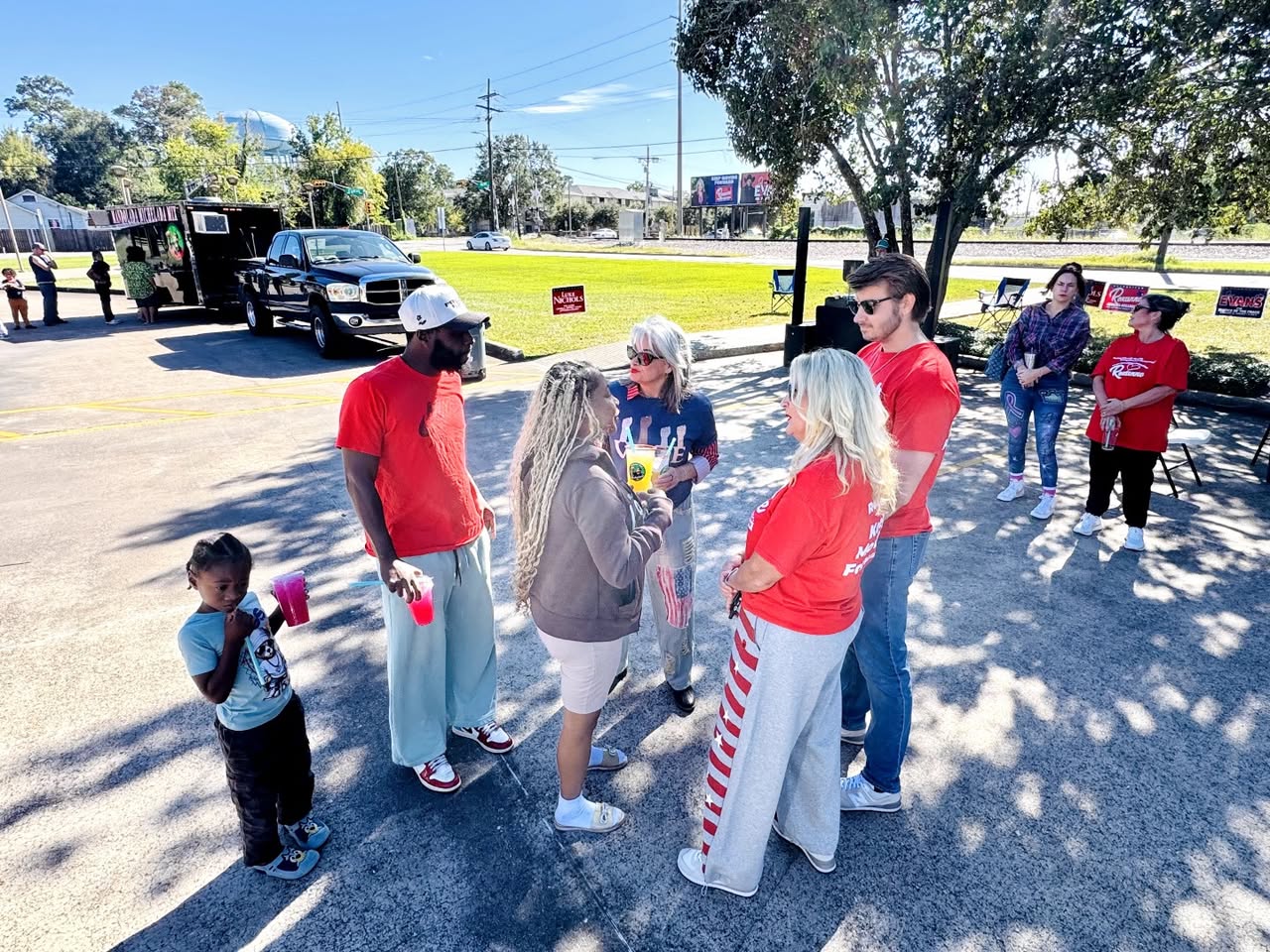 Neighbors at Joe Evans’s Elmo Library meet-and-greet — photograph 5